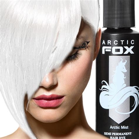 arctic fox hair color white|arctic fox hair dye permanent.